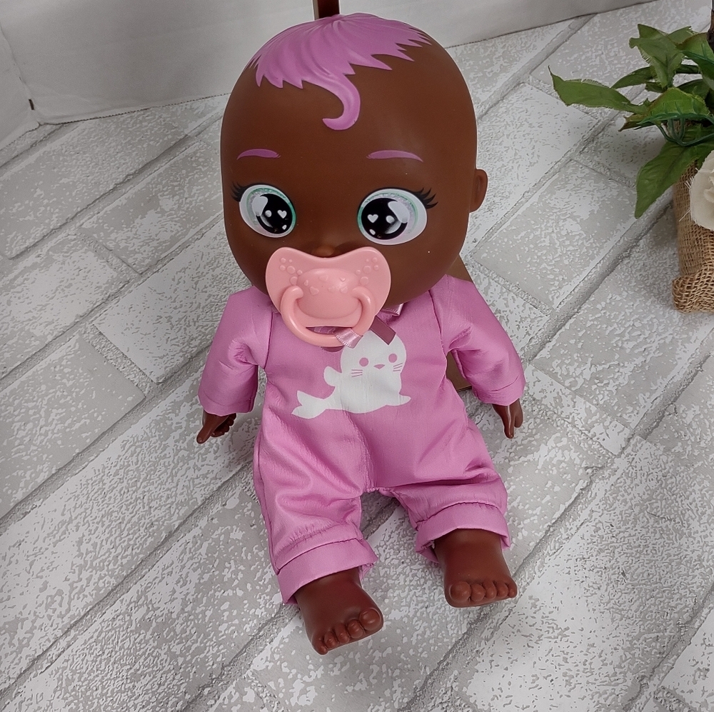 Pink Baby Doll with Pacifier - Picture 2 of 3